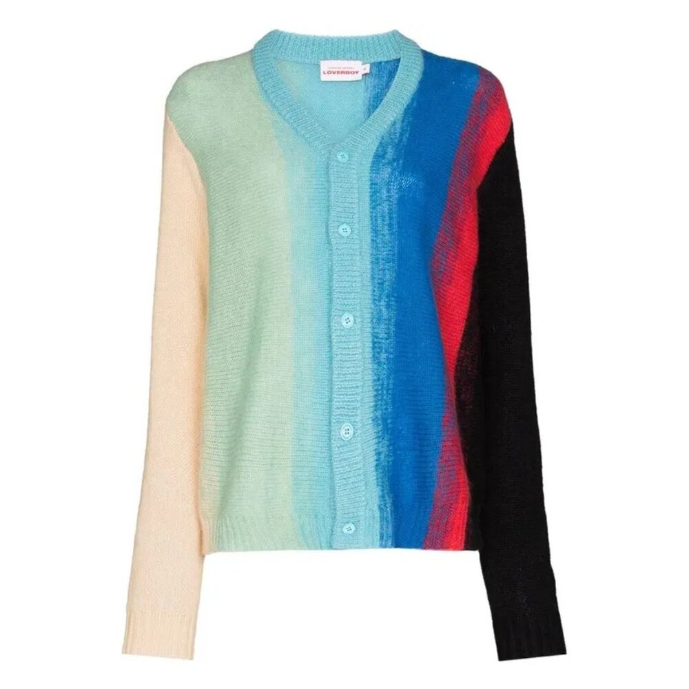 Charles Jeffrey Loverboy | Hoefront Striped Multicolor Cardigan
